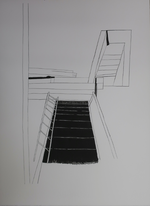 04_HINTERBERGER_Luise Kloos_38x28cm_Kohle und Tusche auf Papier_2021_IMG_2567